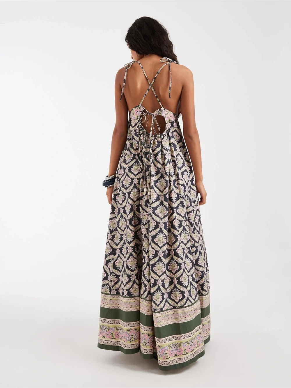 Sorrento Stroll Print Maxi Dress Free People